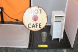 Spot Cafe Clock (not metal) Metal Locker, Pewter Shot Glass