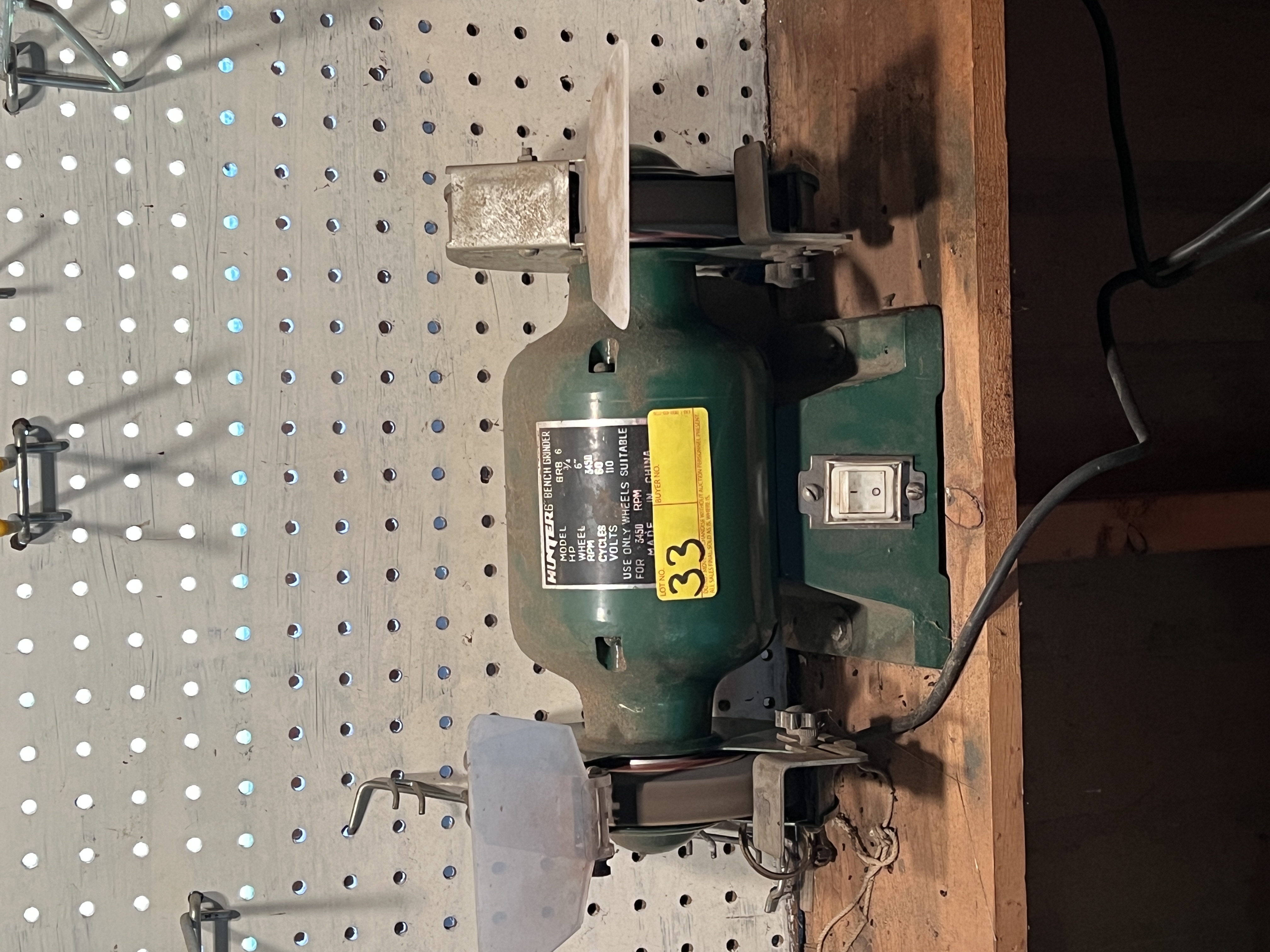 Hunter bench grinder discount