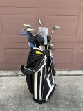 Nike Golf Bag, Taylor Made Drivers, Cobra II Irons