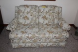 Two Cushion Floral Couch