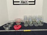 Glasses, Pyrex Measuring Cup & More