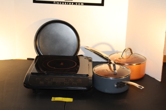 Copper Chef Induction Cooktop And Pots