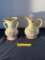 Hull Pitcher Vase & Double Handled Vase