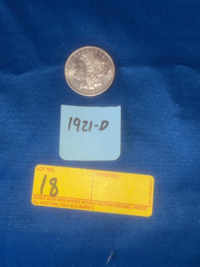 1921-D Morgan Silver dollar