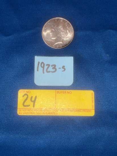 1923-S Peace Silver dollar