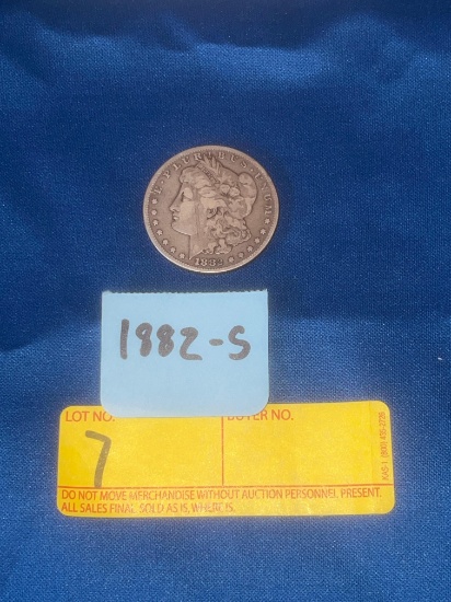 1882-S Morgan Silver dollar