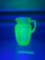 Uranium Glass Pitcher
