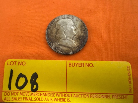 1963D Ben Franklin Half Dollar