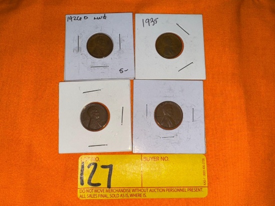 Wheat Cent Pennies (4)