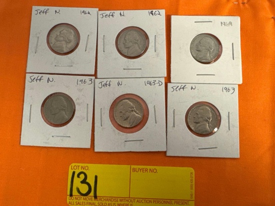 1960s Jefferson Nickels (6)