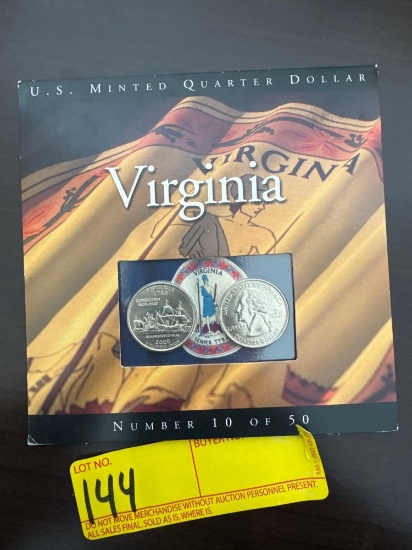 U.S. Minted Quarter Dollar Virginia