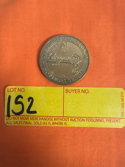 2001 Paragon One Dollar Gaming Token