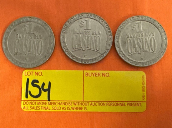 Bluffs Run Casino One Dollar Gaming Tokens