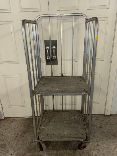 Galvanised Folding Roll Cage Trolley