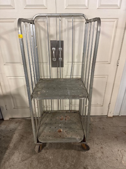 Galvanised Folding Roll Cage Trolley