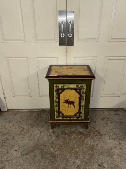 Side Table with shelves