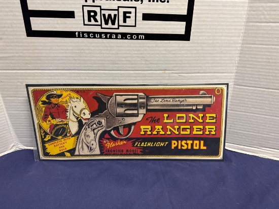 The Lone Ranger Metal Single Sided sign