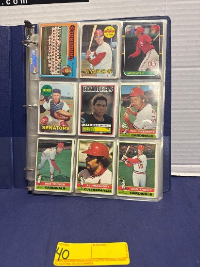Binder of Sports Cards