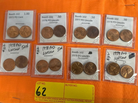 1970s Lincoln Cents