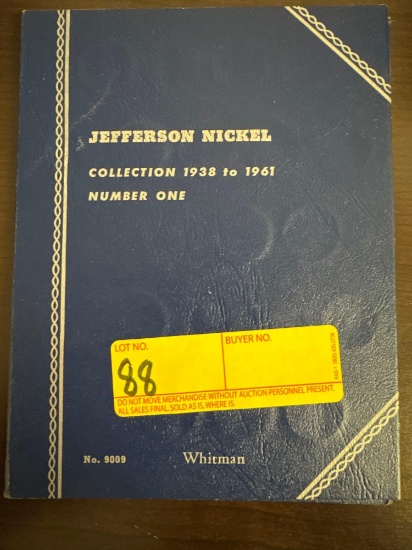 Jefferson Nickel Collection Starting 1938-1961