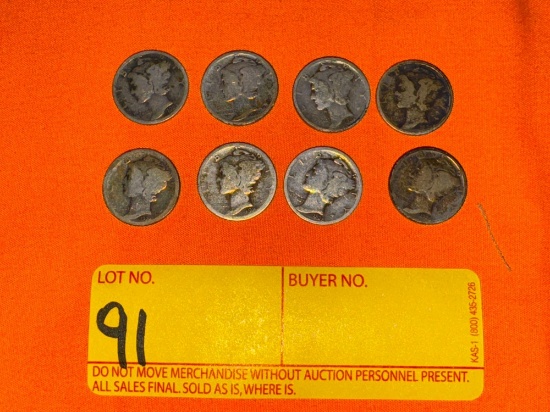 1920s Mercury Head Dimes