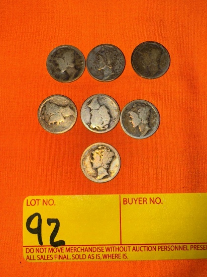 1920s Mercury Head Dimes