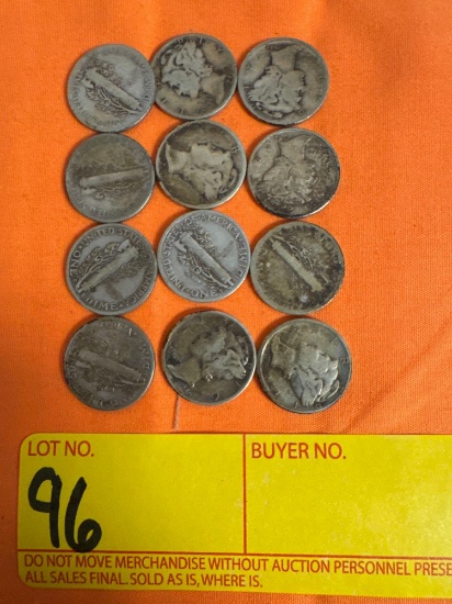 1940s Mercury Head Dimes