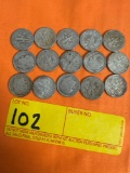 15 Roosevelt Dimes 1964 & Older