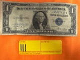 1935 Series E Star Note Silver Certificate One Dollar Bill