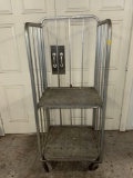 Galvanised Folding Roll Cage Trolley