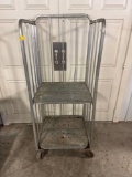 Galvanised Folding Roll Cage Trolley