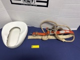 Klein Tool Belt and Enamel Pot