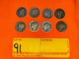 1920s Mercury Head Dimes