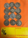 1940s Mercury Head Dimes