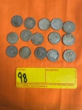 15 Roosevelt Dimes 1964 & Older