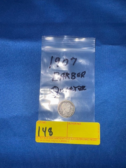 1907 Barber Quarter