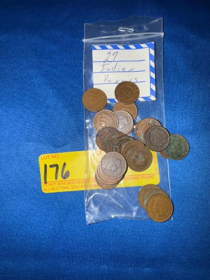 27 Indian Head Pennies