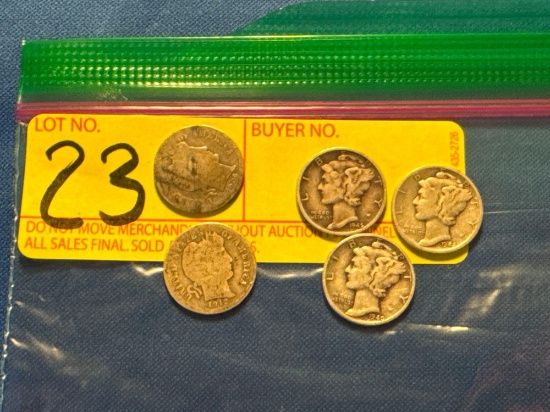 Silver Liberty Head & Mercury Dimes