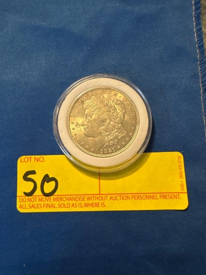 1921 D Morgan Silver Dollar
