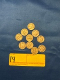 10 Silver Mercury Dimes