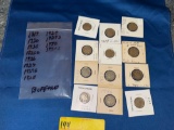 12 Buffalo Nickels