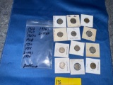 12 Buffalo Nickels