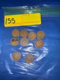 9 Indian Head Pennies