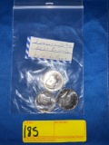 3 2021 Uncirculated Kennedy Half Dollars