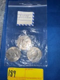 3 1974 Eisenhower Dollar Coins
