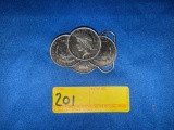 Peace Dollar Belt Buckle