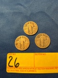 1929 Standing Liberty Silver Quarters