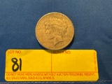 1923 S Peace Silver Dollar