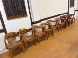Antique Spindle Back Chairs(9)