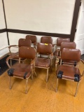 Metal Base Chairs (8)